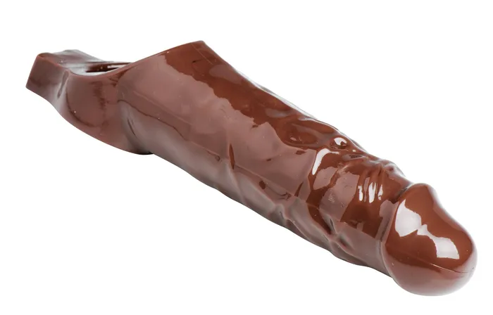 Adult Time NZ Really Ample Penis Enhancer Sheath Brown Male Sex Toys