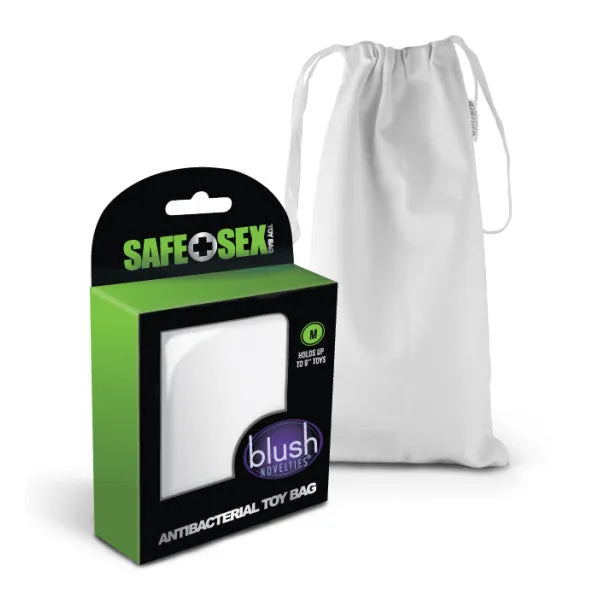 Blush Novelties Safe Sex Antibacterial Toy Bag Toy Storage Bag Medium Sized Male Sex Toys Blush Novelties Safe Sex Antibacterial Toy Bag Toy Storage Bag Medium Sized Male Sex Toys