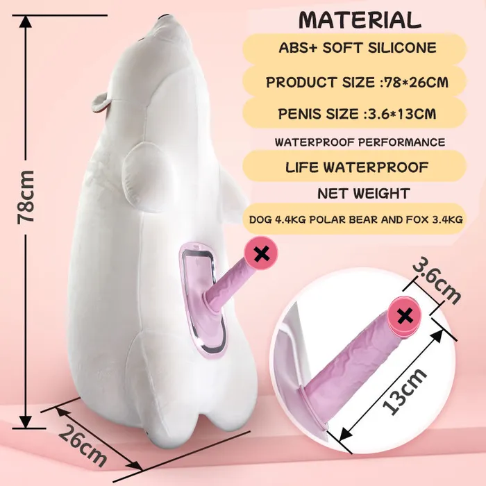 Plush Toy Bear with Dildo Female Sex Toys