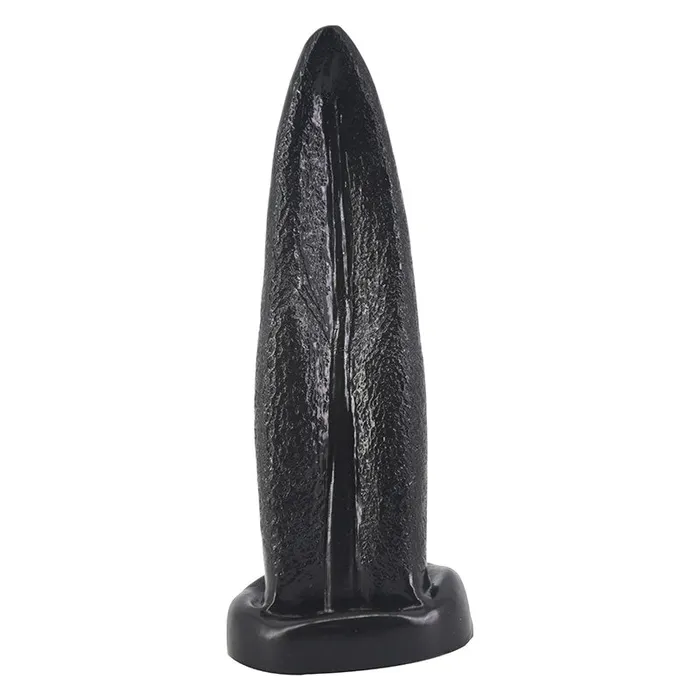 FAAK Anal FAAK Tongue Shape Anal Plug Black 22 x 56cm