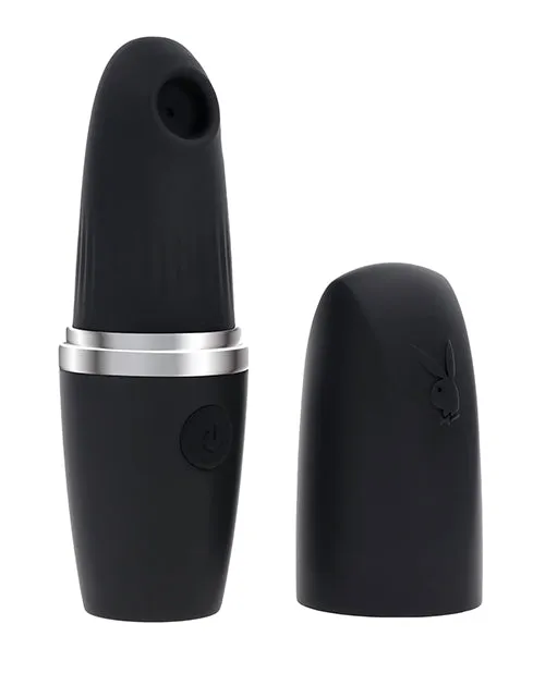 Playboy Pleasures Excursion Clitoral Suction Vibe Black Evolved Novelties INC Female Sex Toys Playboy Pleasures Excursion Clitoral Suction Vibe Black Evolved Novelties INC Female Sex Toys