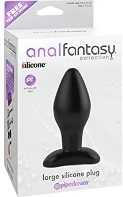 Anal Pipedream Pipedream Anal Fantasy Large Silicone Plug Black