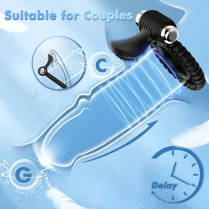 Male Sex Toys 3 in 1 Male Penis Ring Vibrators for Erection Enhancing Sohimi Male Sex Toys 3 in 1 Male Penis Ring Vibrators for Erection Enhancing Sohimi