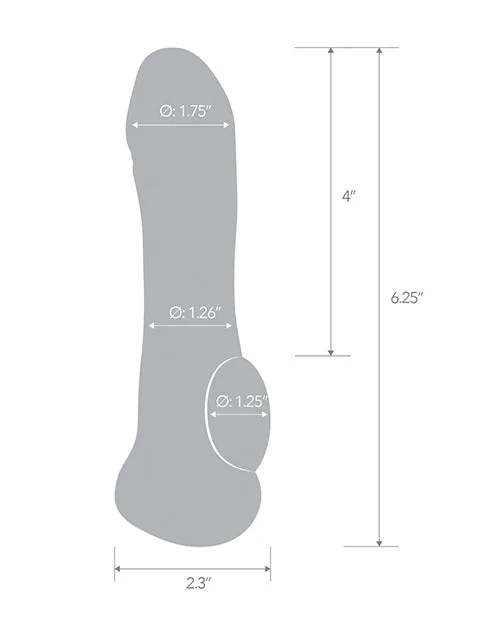 Blue Line C B 625 Transparent Penis Enhancing Sleeve Extension Clear Blue Line Male Sex Toys