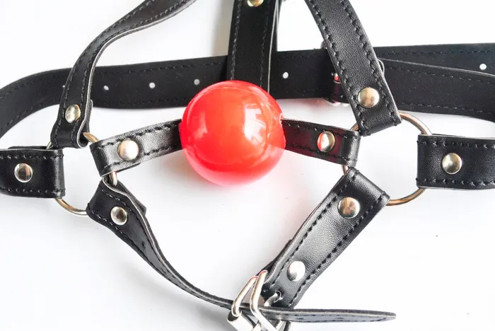 Own Pleasures Female Sex Toys Head Harness with Mouth Gag