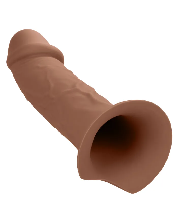 CalExotics Performance Maxx Realistic Hollow Dildo Silicone Strapon Penis Extension Dark Female Sex Toys
