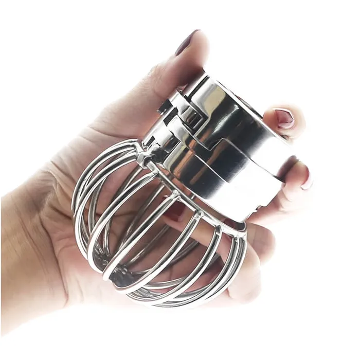 CHASTITY CAGE CO Male Sex Toys 440g Ball Stretcher Net bag Lock Metal Scrotum Pendant Testis Cock Ring