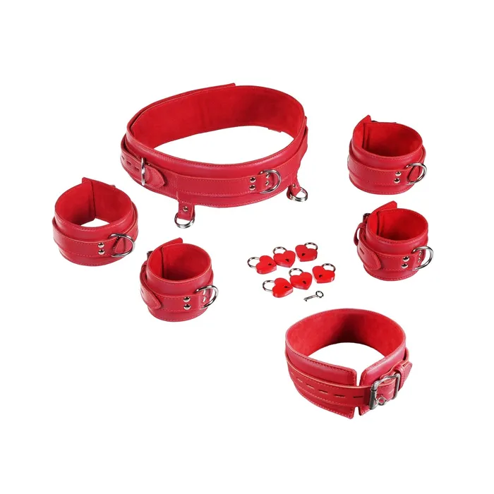 Couples Kink Store 5 Piece Leather Set with Belt by Kink Couples Kink Store 5 Piece Leather Set with Belt by Kink