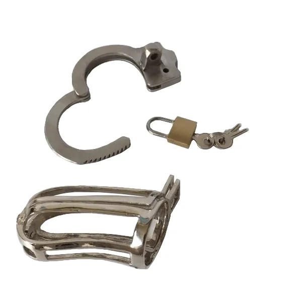 Metal Chastity Cage 335 inches long CHASTITY CAGE CO Male Sex Toys