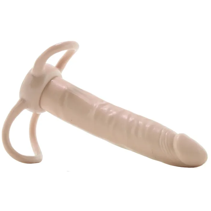 pink cherry Female Sex Toys CalExotics Accommodator Dual Penetrator in Ivory