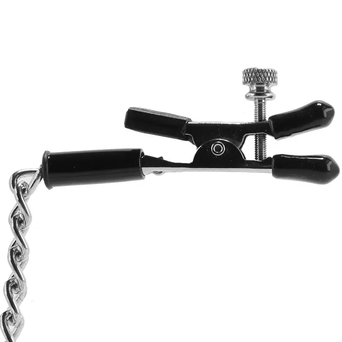 pink cherry Male Sex Toys Spartacus Alligator Tip Clamp with Link Chain pink cherry Male Sex Toys Spartacus Alligator Tip Clamp with Link Chain