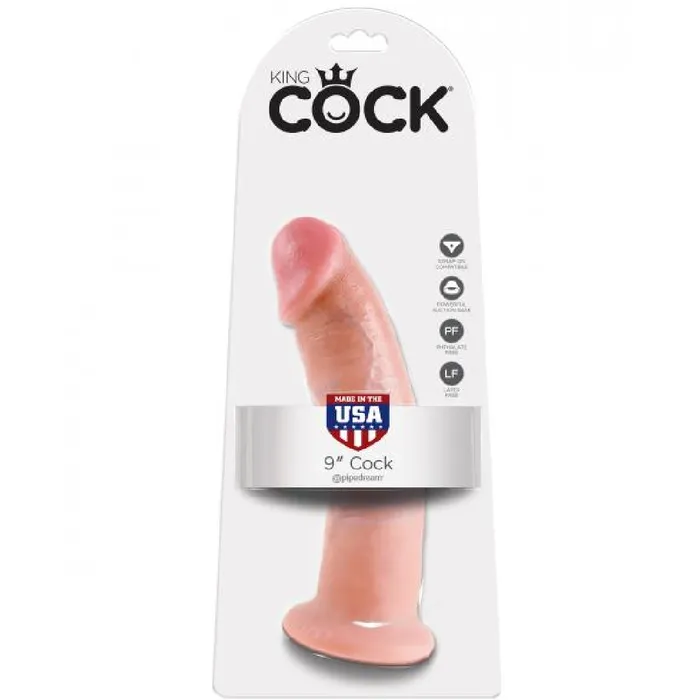 Pipedream Products King Cock 9 Inch Suction Cup Dildo Vanilla Dildos