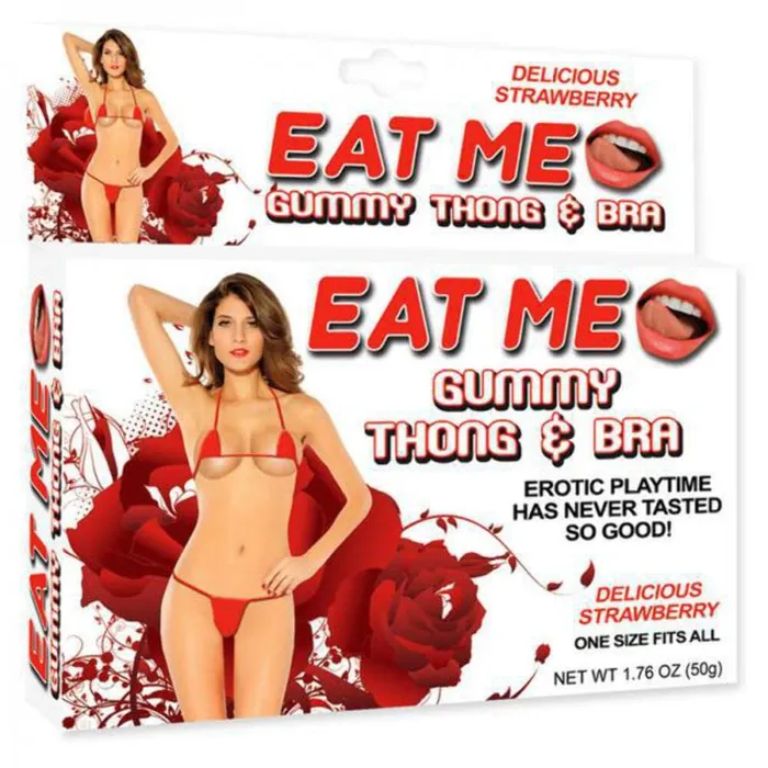 Screaming O Screaming O Hott Products Eat Me Gummy Thong Bra Strawberry Red 776 Ounce Fits All Vibrators Screaming O Screaming O Hott Products Eat Me Gummy Thong Bra Strawberry Red 776 Ounce Fits All Vibrators