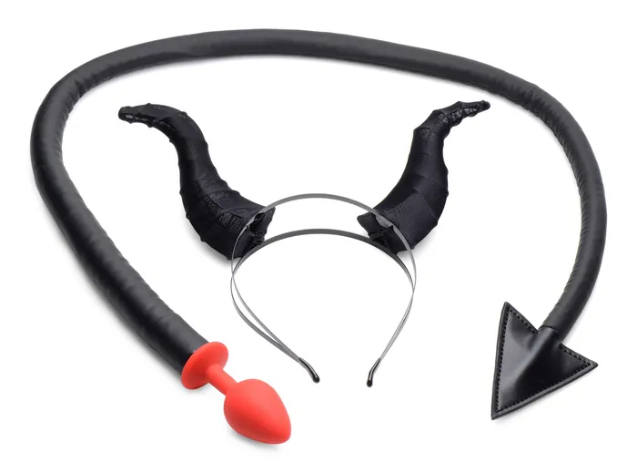 Tailz Devil Tail Anal Plug Horns Set Tailz Anal