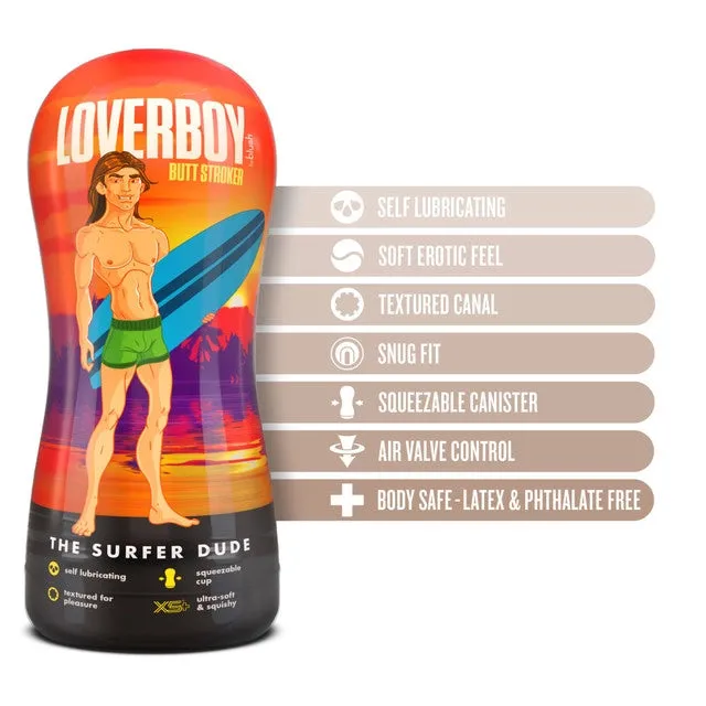 blush Loverboy The Surfer Dude SelfLubricating Anal Stroker Male Sex Toys