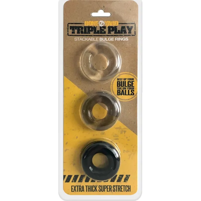 Boneyard Triple Play Cock Ring Mixed Couples