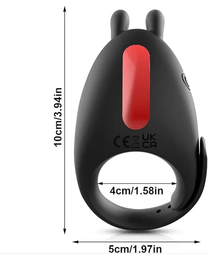Couples Scandals Adjustable Vibrating Cock Ring For Couples Textured USB Rechargeable Remote Controlled
