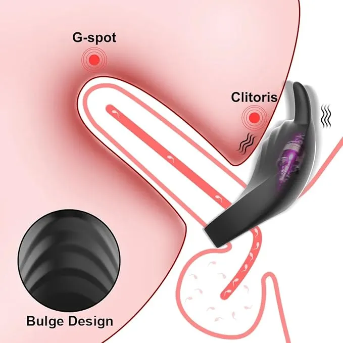 Couples Scandals Adjustable Vibrating Cock Ring For Couples Textured USB Rechargeable Remote Controlled