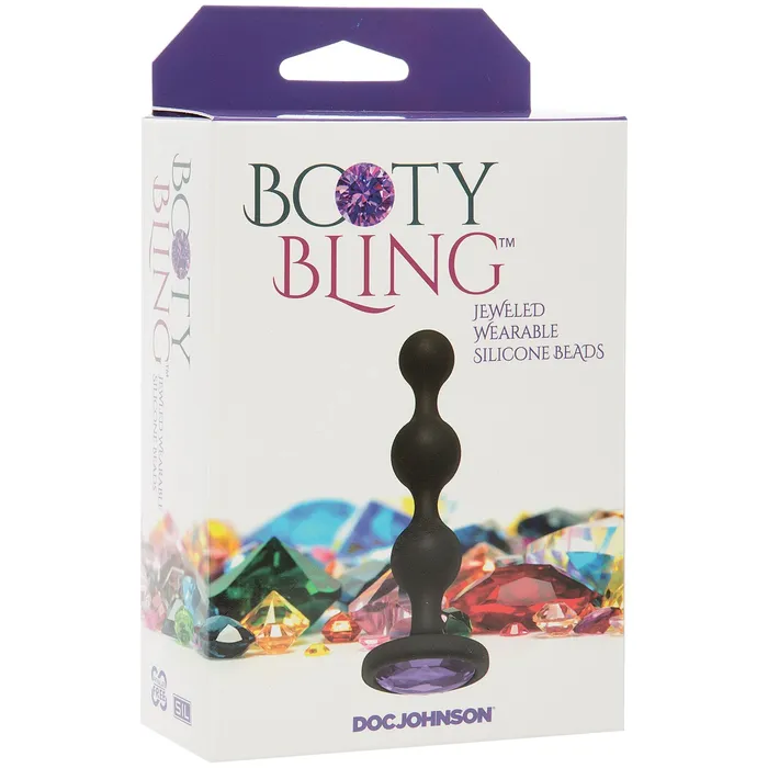 Doc Johnson Anal Booty Bling Wearable Silicone Beads Purple Doc Johnson Anal Booty Bling Wearable Silicone Beads Purple