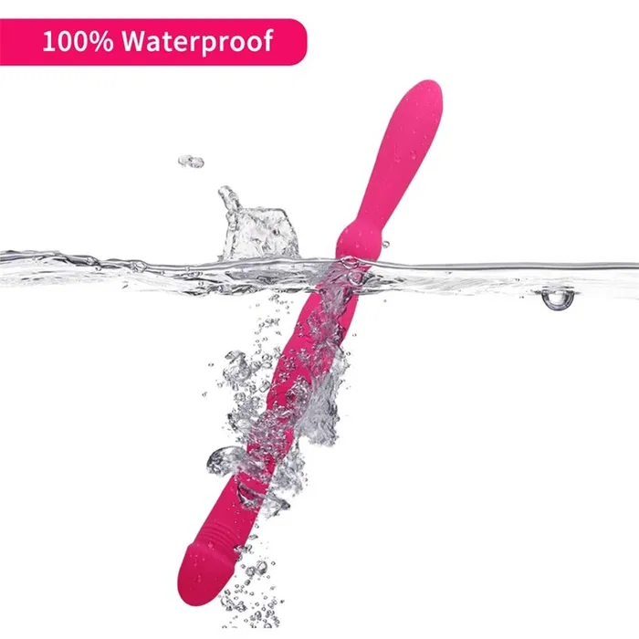 Dual Head Dildo Vibrator Silicone Sex Toy for Double Penetration GSpot and Prostate Stimulator EVEs SECRETS Female Sex Toys