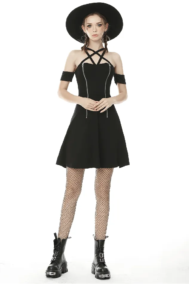 EVEs SECRETS Male Sex Toys Elegant OffShoulder Dress with Crisscross Straps