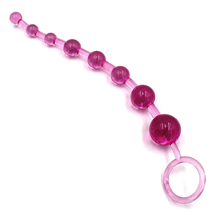 EVEs SECRETS Male Sex Toys Jelly Anal Beads Orgasm Plug Play Pull Ring Ball Anus Stimulator Butt Product for Men and Women