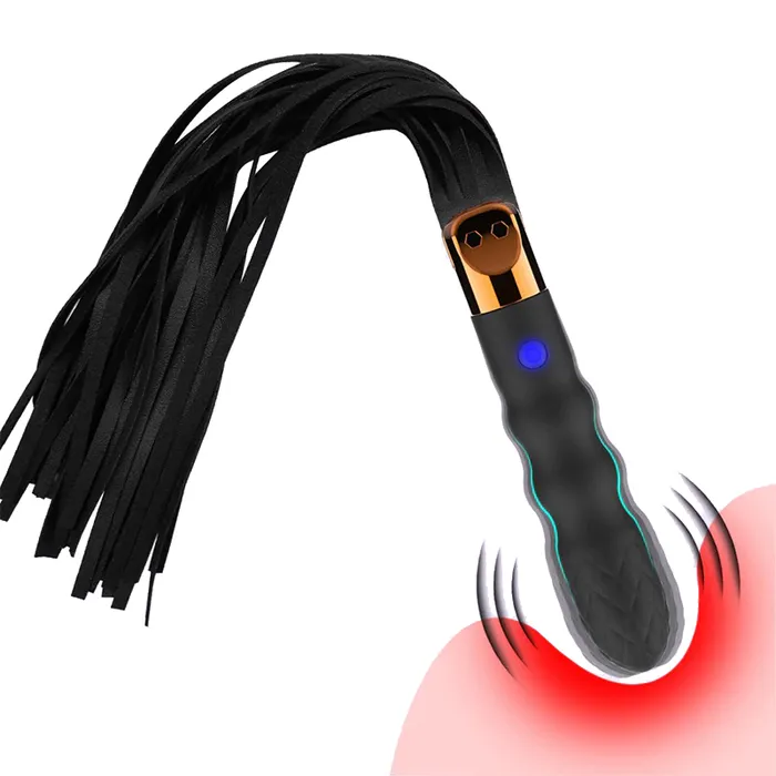 Female Sex Toys EVEs SECRETS TwoinOne BDSM Slave Whip with Multispeed Vibrator Fetish Sex Toys for Women and Men