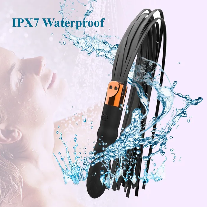 Female Sex Toys EVEs SECRETS TwoinOne BDSM Slave Whip with Multispeed Vibrator Fetish Sex Toys for Women and Men