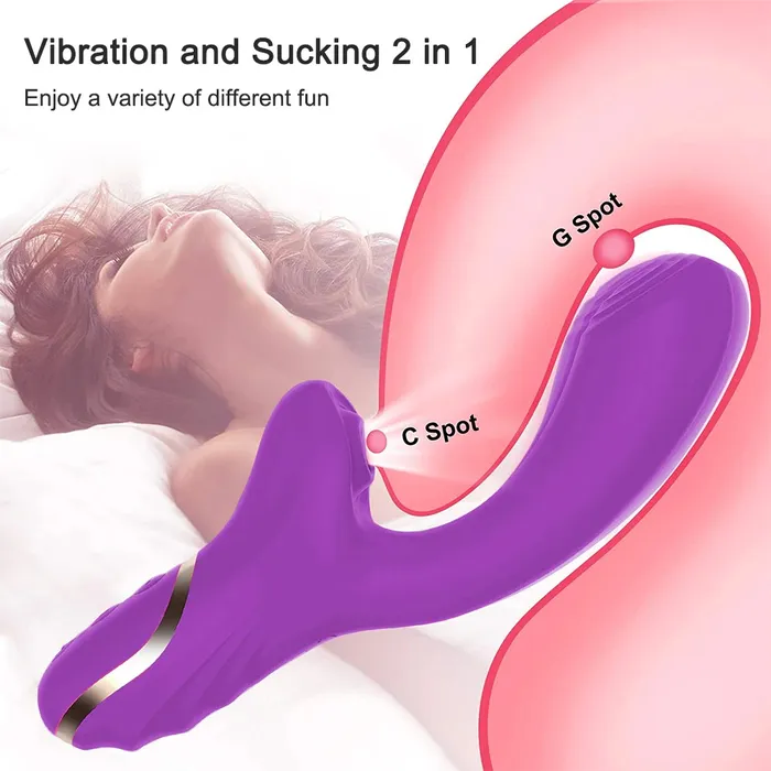 Female Sex Toys Rabbit Vibrator with Clitoral Suction Function 2 in 1 GSpot and Clitoral Mastrubator for Women EVEs SECRETS