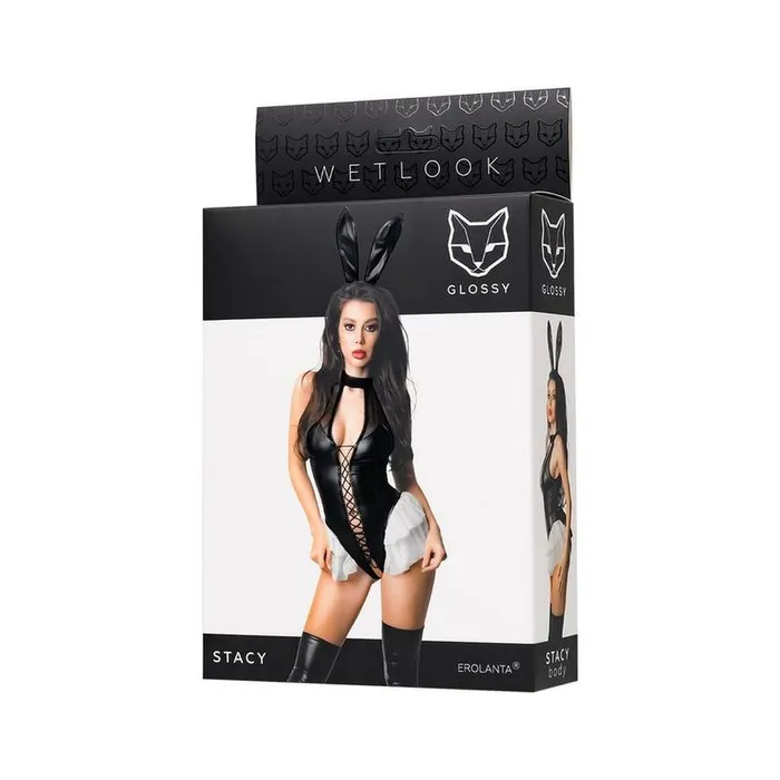 Glossy Male Sex Toys Glossy Stacy Bodysuit Large