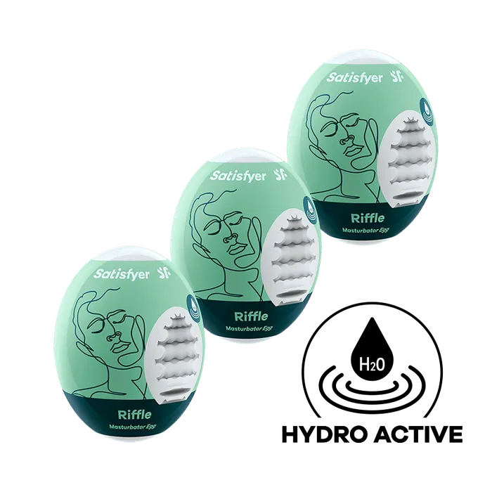 Male Sex Toys SATISFYER SATISFYER MASTURBATOR EGGS 3 PACK RIFFLE
