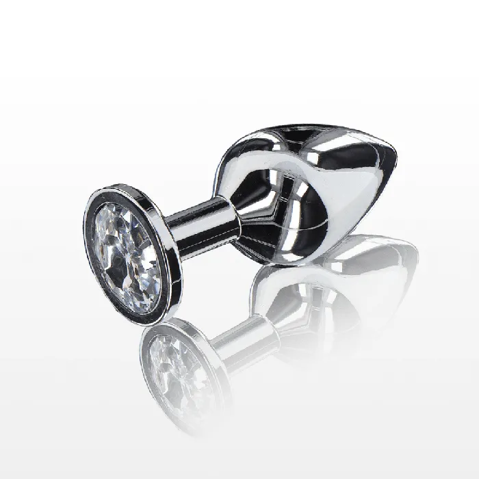 Metal Jewelled Butt Plug S M L Toy Joy Anal