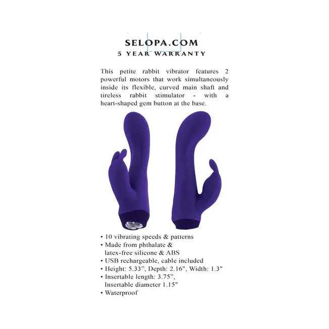 Selopa Female Sex Toys Plum Job Silicone Vibrating Dual Stimulator