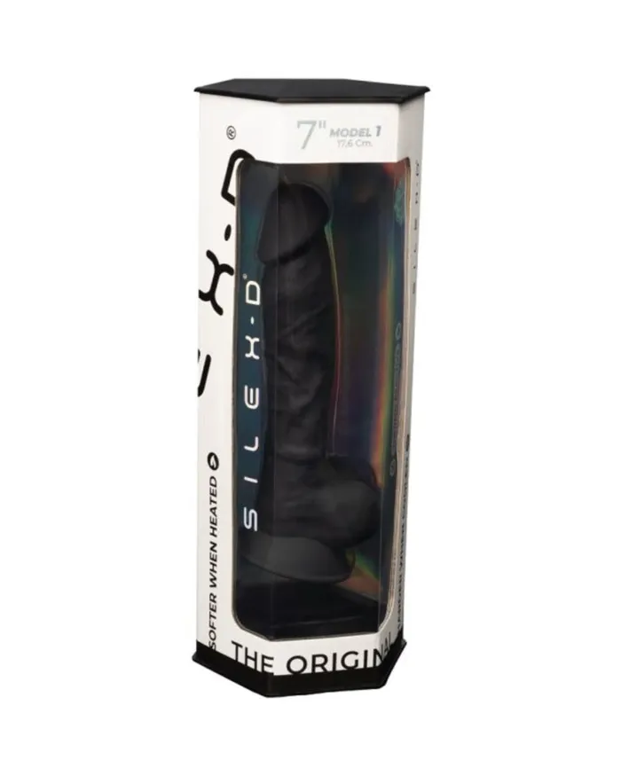 SilexD 7 inch Realistic Silicone Dual Density Dildo with Suction Cup and balls SilexD Dildos