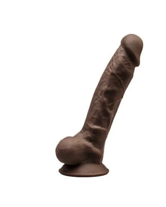 SilexD 7 inch Realistic Silicone Dual Density Dildo with Suction Cup and balls SilexD Dildos