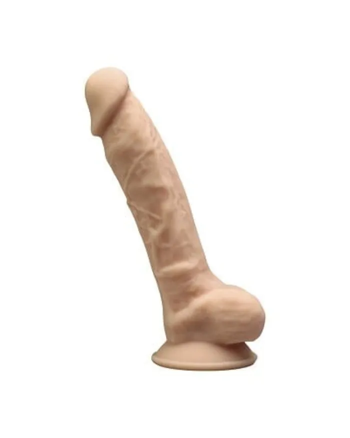 SilexD 7 inch Realistic Silicone Dual Density Dildo with Suction Cup and balls SilexD Dildos