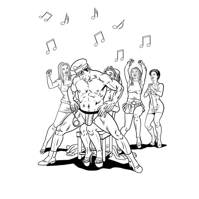 Wood Rocket Vibrators Bachelorette Party Adult Colouring Book